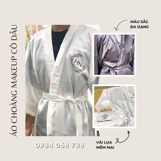Áo choàng makeup cô dâu