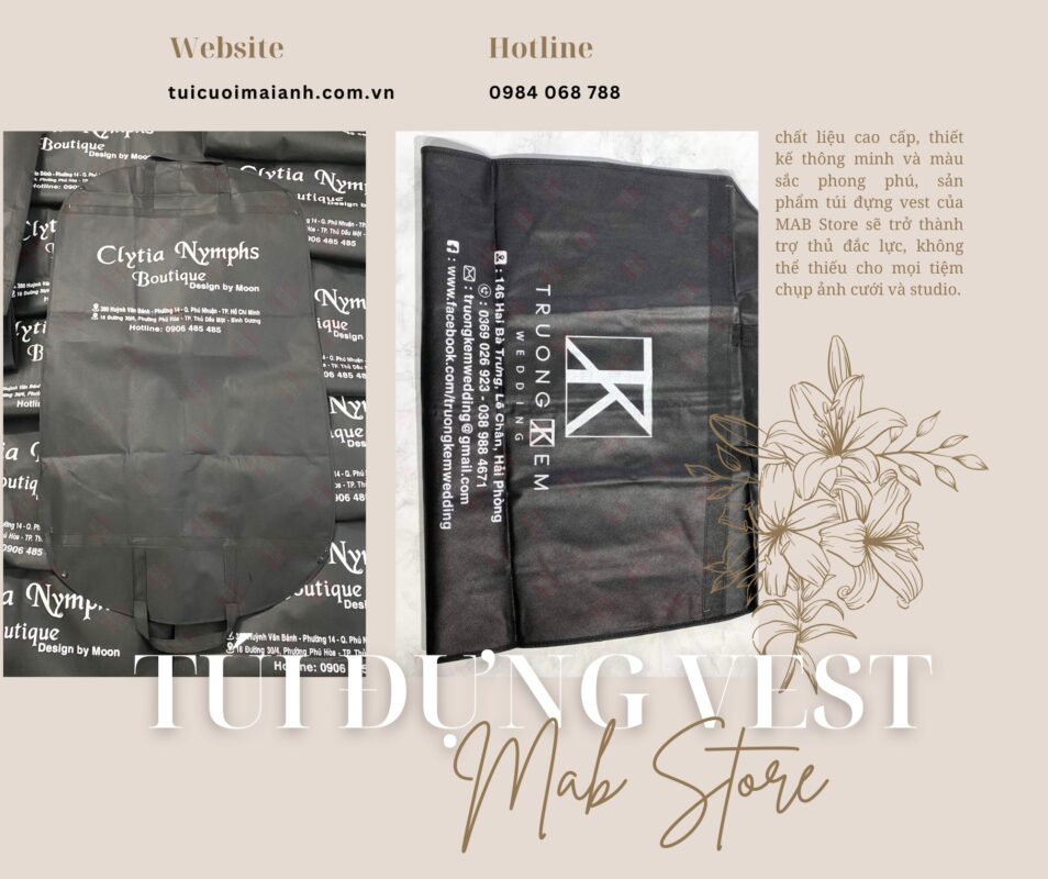 Túi đựng áo vest MAB Store
